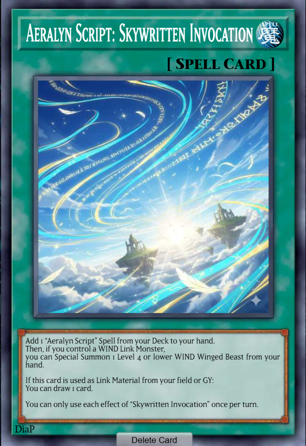Aeralyn Script: Skywritten Invocation