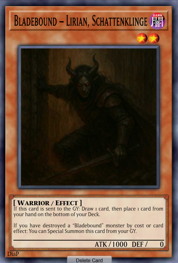 Bladebound – Lirian, Schattenklinge