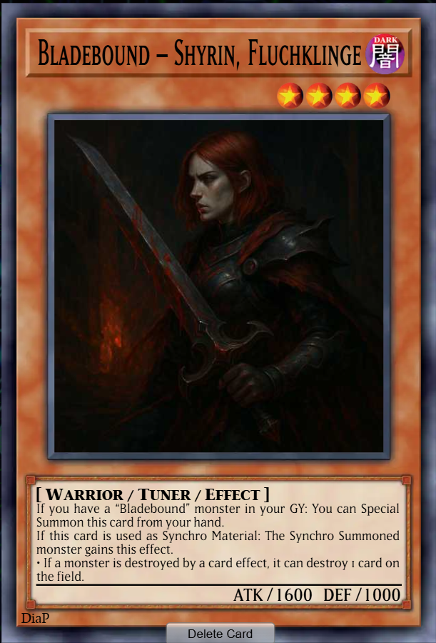 Bladebound – Shyrin, Fluchklinge