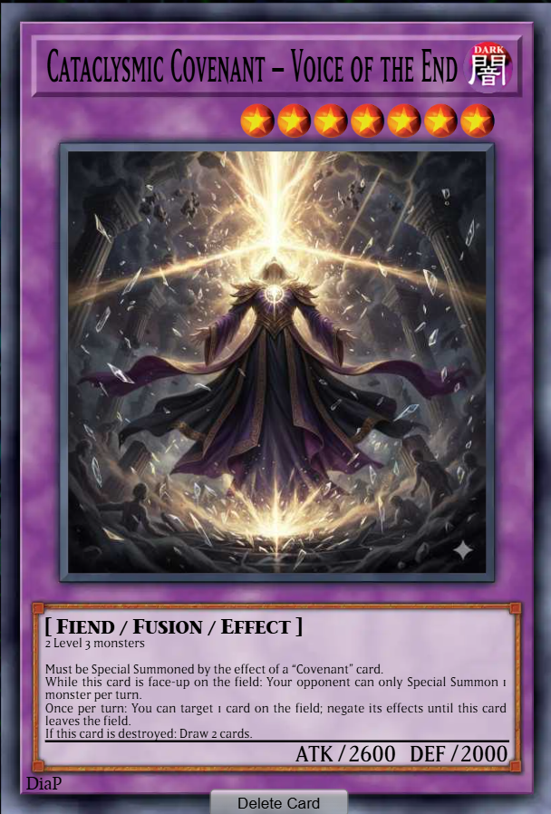 Cataclysmic Covenant – Voice of the End