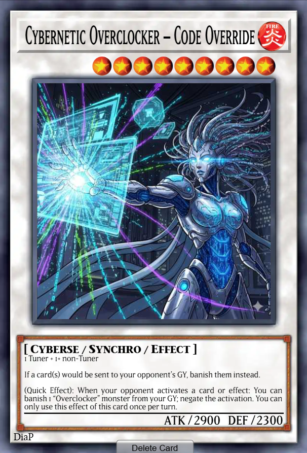 Cybernetic Overclocker – Code Override