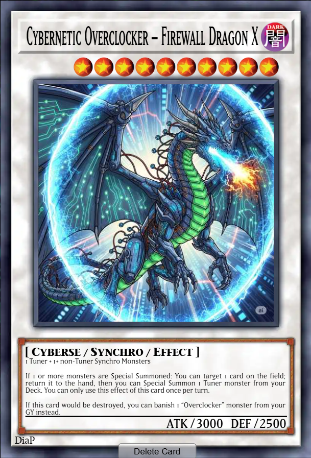 Cybernetic Overclocker – Firewall Dragon X