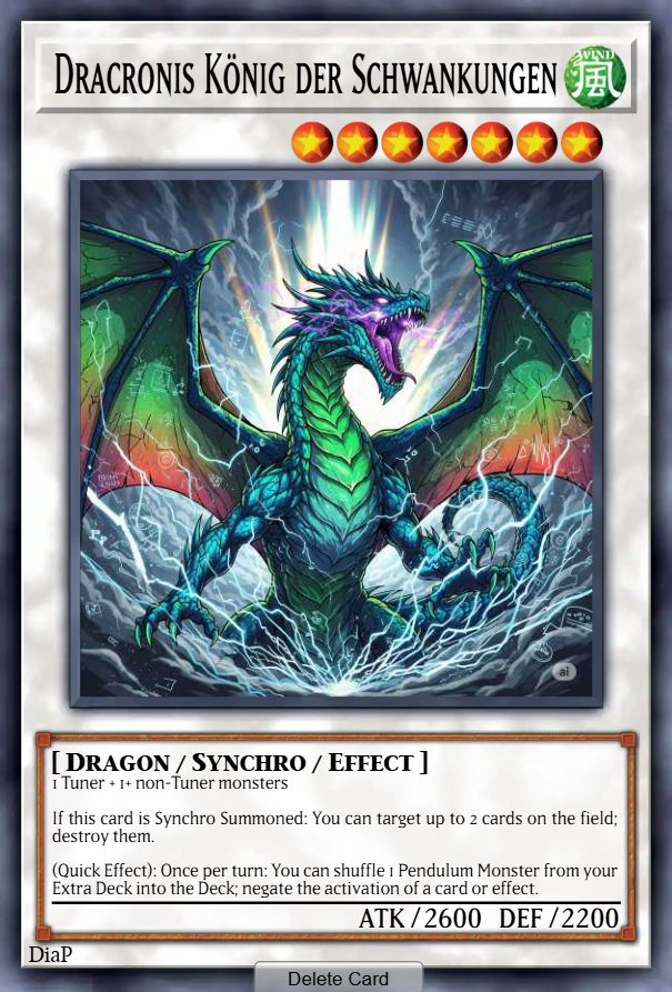 Dracronis König der Schwankungen