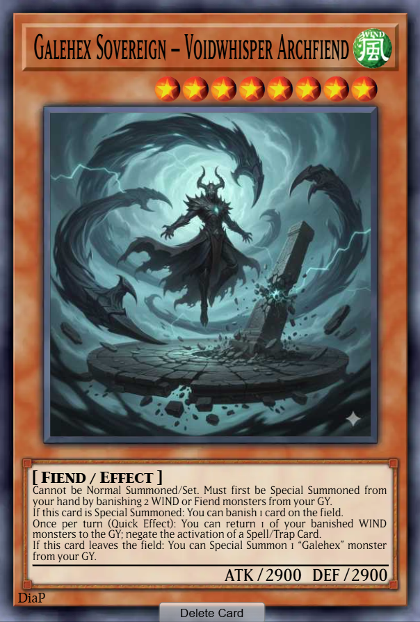 Galehex Sovereign – Voidwhisper Archfiend