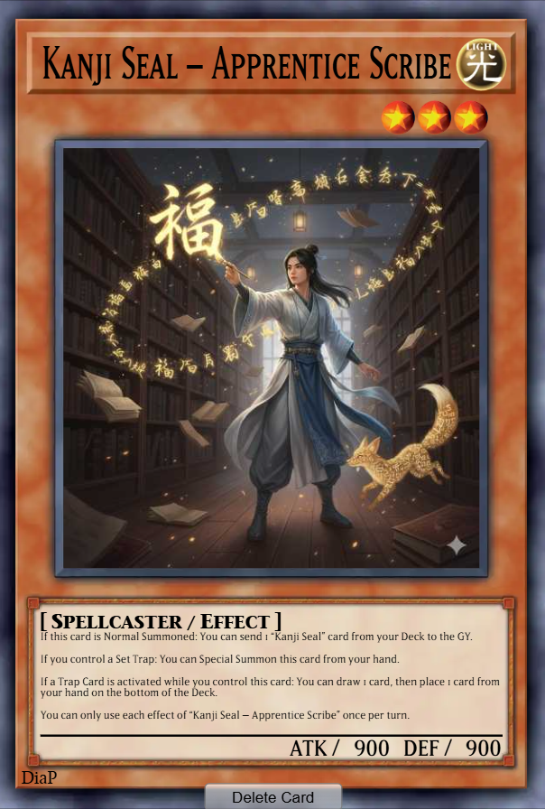 Kanji Seal – Apprentice Scribe