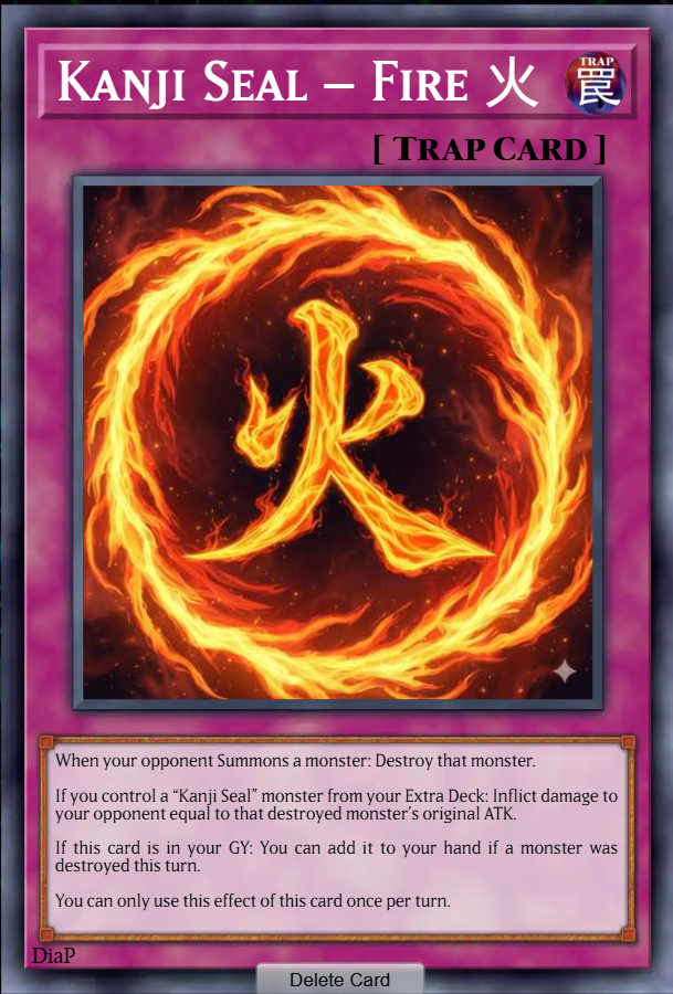 Kanji Seal – Fire 火