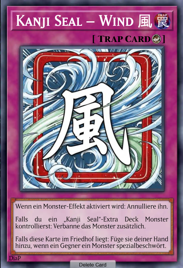 Kanji Seal – Wind 風