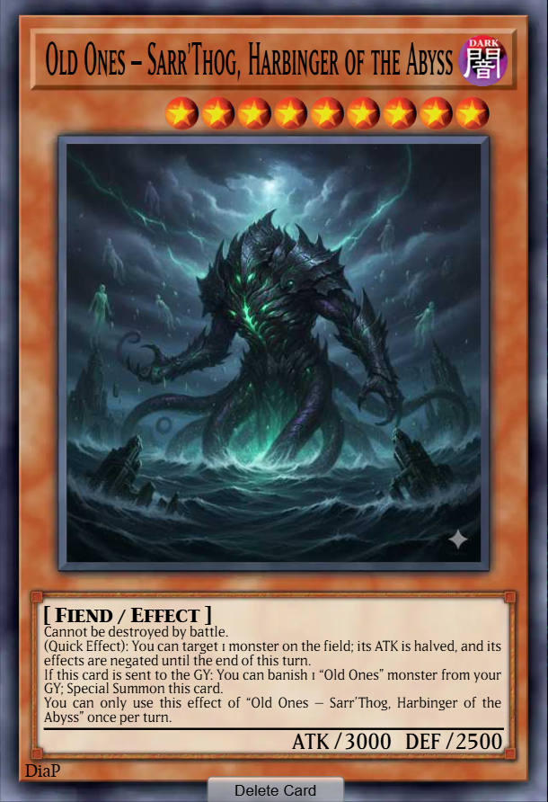 Old Ones – Sarr’Thog, Harbinger of the Abyss