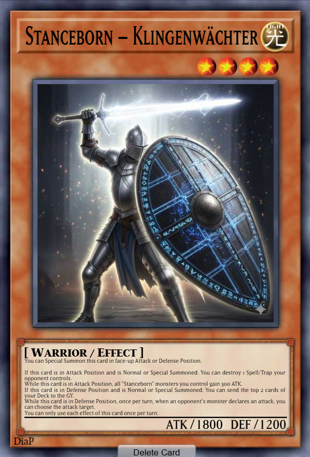 Stanceborn – Klingenwächter