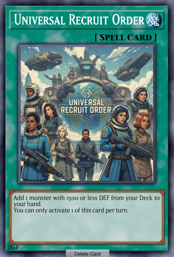 Universal Recruit Order