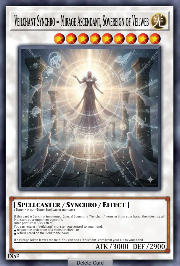 Veilchant Synchro – Mirage Ascendant, Sovereign of Veilweb
