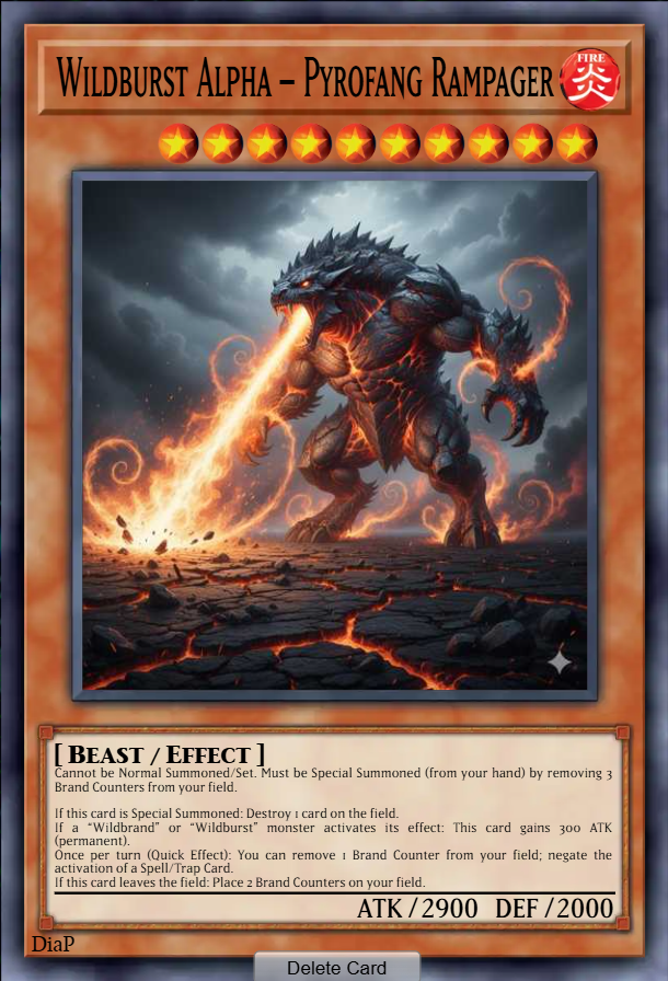Wildburst Alpha – Pyrofang Rampager